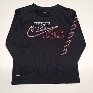 Nike DRI-FIT Boy’s long sleeve shirt size 3T color white black red